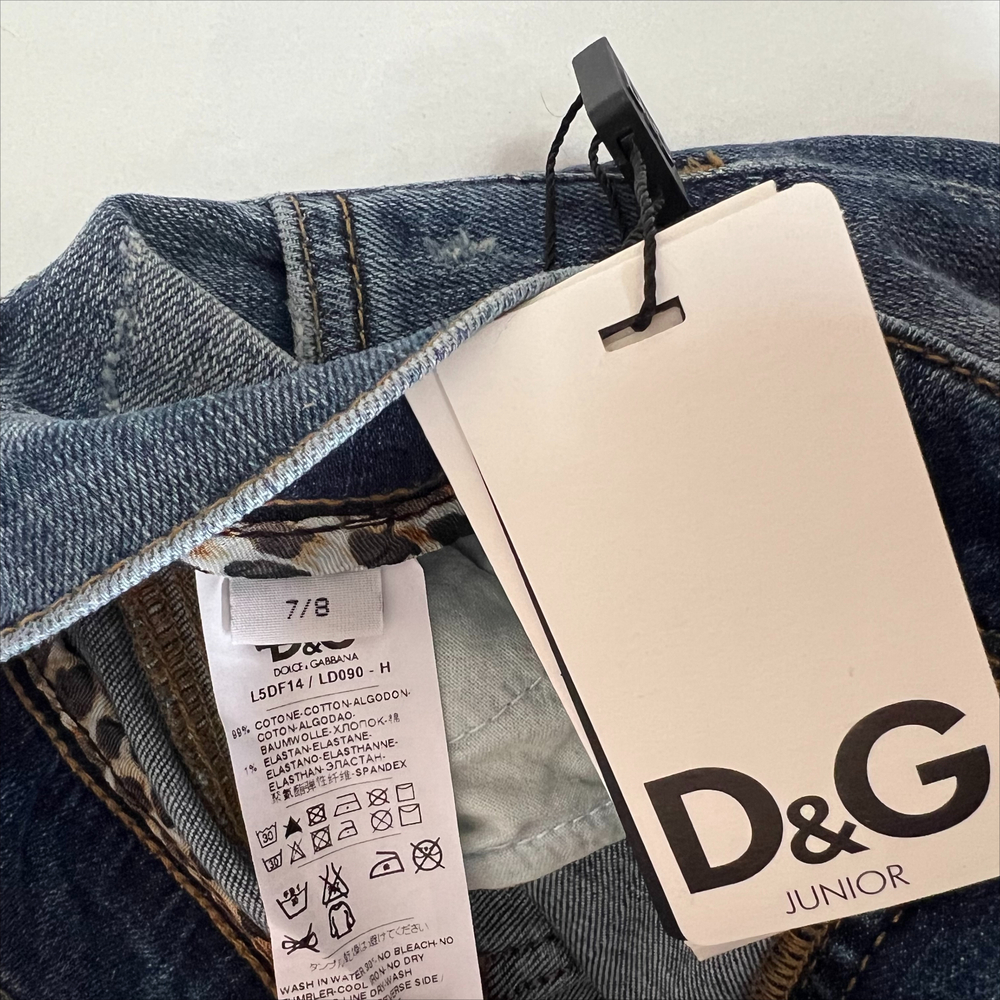 Джинсы на девочку 7/8 лет D&G