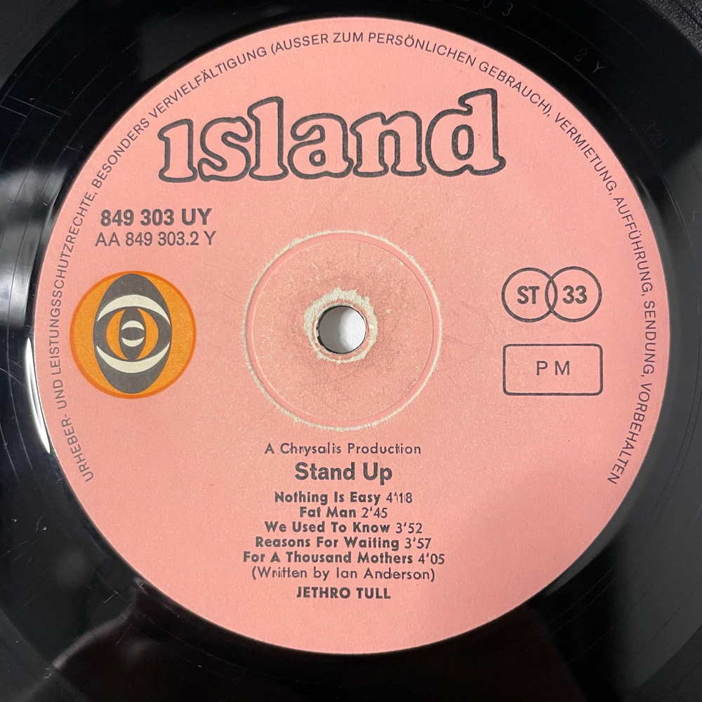 Винтажная виниловая пластинка LP Jethro Tull Stand Up (Германия 1969)