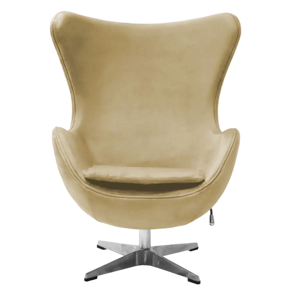 Кресло Bradex Home EGG STYLE CHAIR карамельный, искусственная замша