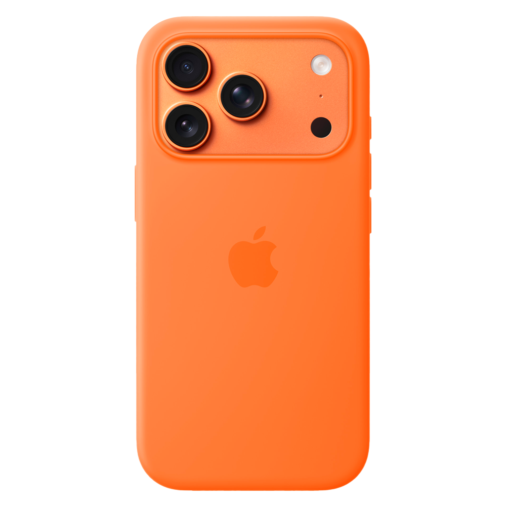 Силиконовый чехол Apple Silicone Case with MagSafe для iPhone 17 Pro, Orange
