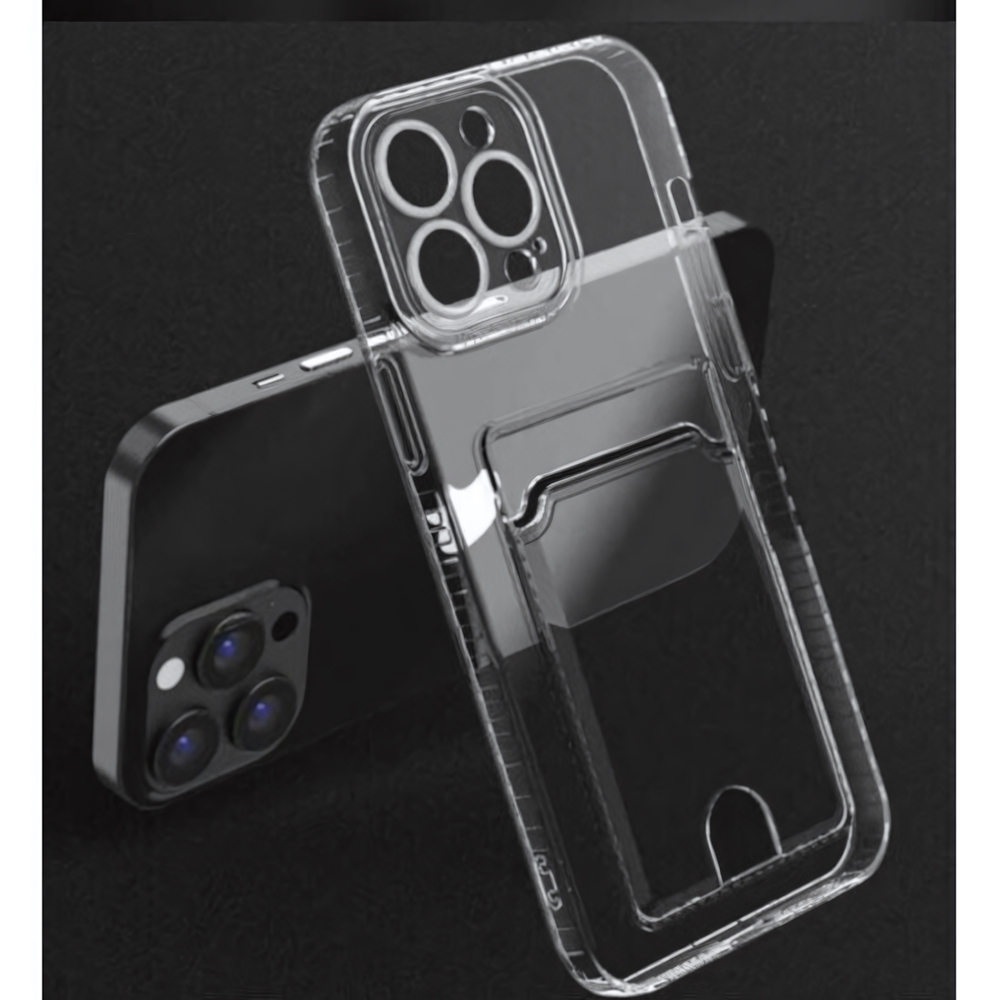 Силиконовый чехол для iPhone XR с карманом для карт, 013019 CM