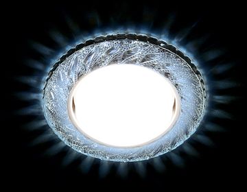 Точечный светильник G303 CL/CLD хром/прозрачный GX53+3W (Led Cold) Ambrella