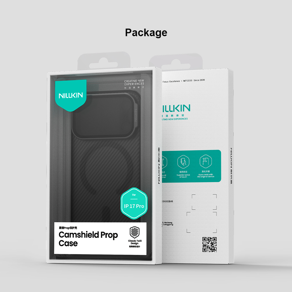 Чехол тонированный на смартфона iPhone 17 Pro, серия CamShield Prop (версия с прозрачной крышкой объектива) от Nillkin