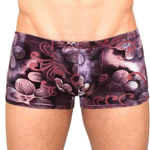 Мужские трусы-боксеры с узором под велюр Violet Flower Boxer (Размер: L) (Цвет: разноцветный)