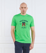 Футболка CURVED MONOGRAM Tommy Hilfiger - зеленый(MW0MW30043)