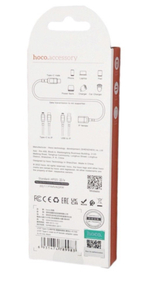 Кабель-удлинитель HOCO U107 Type-C (папа) - Lightning (мама) 10cм черный