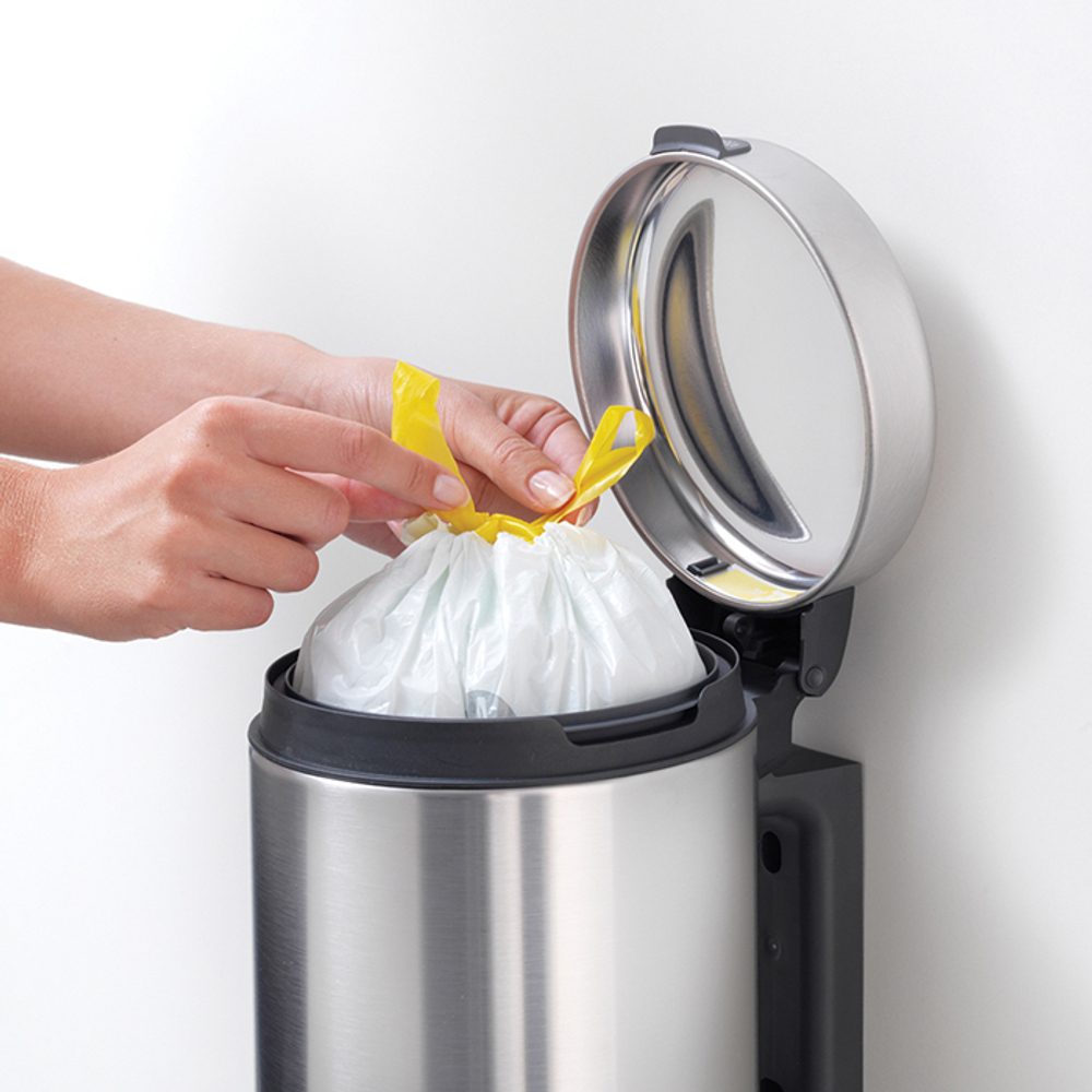 Мусорный бак настенный newIcon 3л Brabantia Стальной матовый