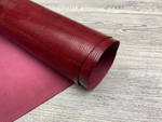 Натуральная кожа Lizard Mini Blood Mary красного цвета