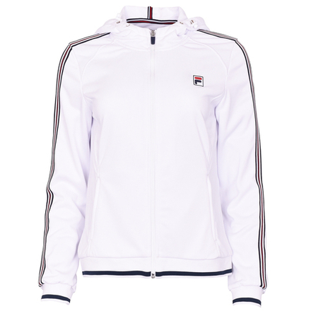 Женская теннисная толстовка Fila Coachjacket Fiona W - white