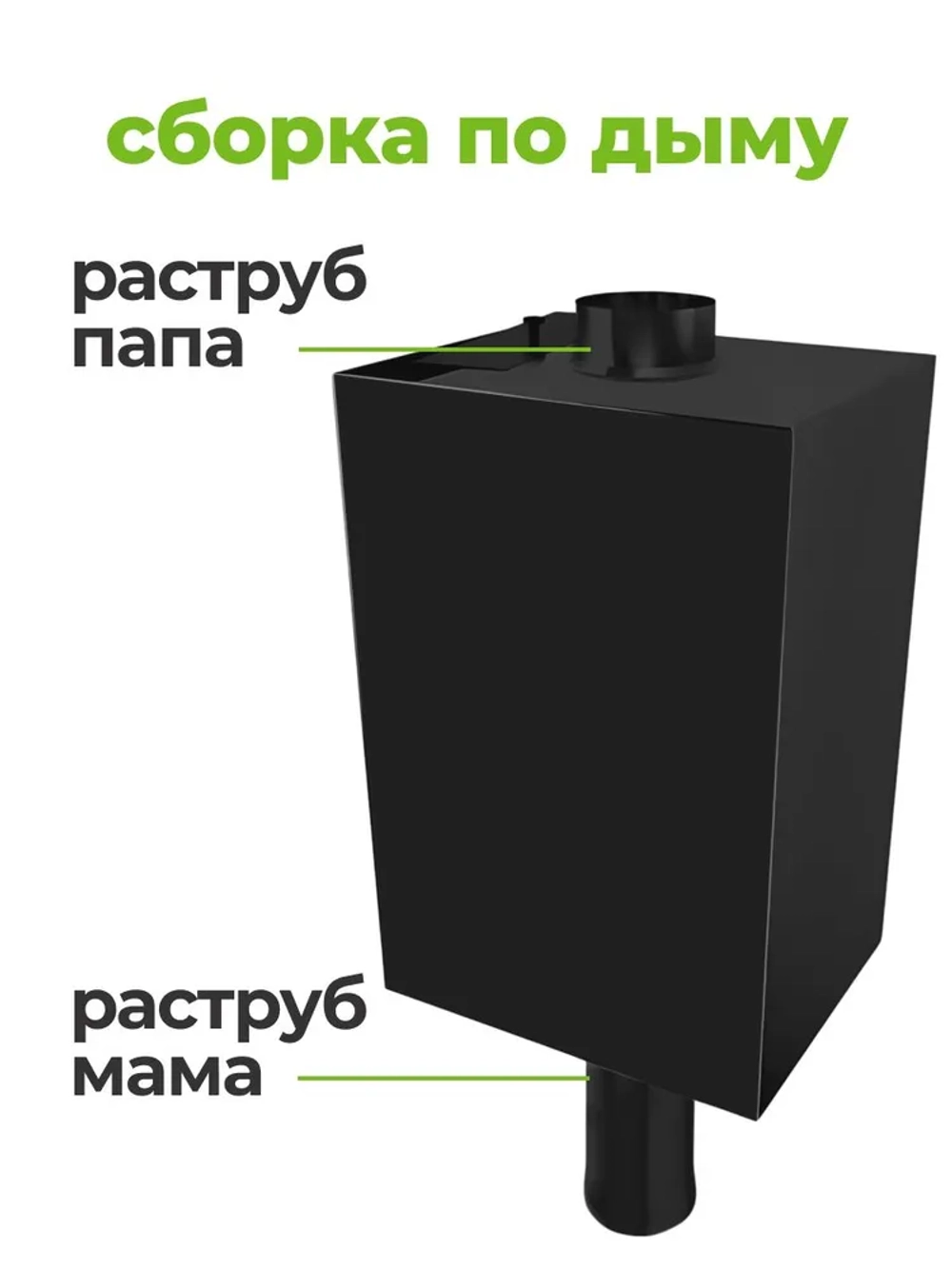 Бак для бани на трубе 70 л, d115, AISI 439 1,0 мм
