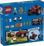 Конструктор LEGO City 60461 Красный сельскохозяйственный трактор с прицепом и овцами