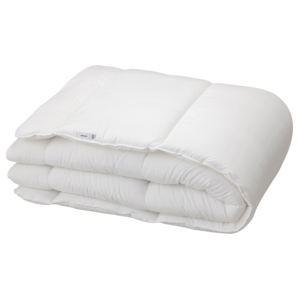 Евро одеяло IKEA SAFFEROT (СЭФФЕРОТ), Стеганое, Зимнее, Белый, 220x240 см