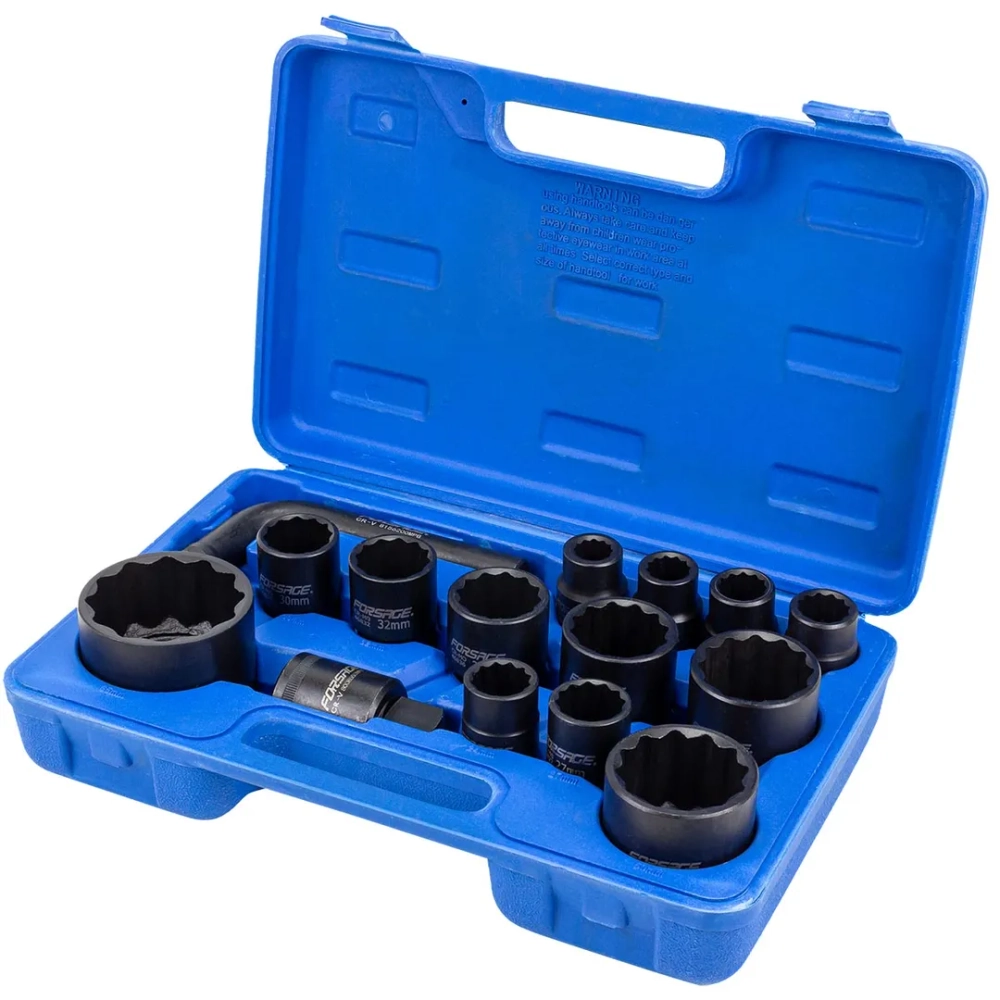 Набор инструментов 15пр. 3/4'', 1''(12гр.) Forsage F-6154-5MPB