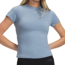Женская теннисная футболка Under Armour Motion Fitted - blue wind/blue fog