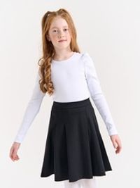Юбка со складками "Черная" 7+