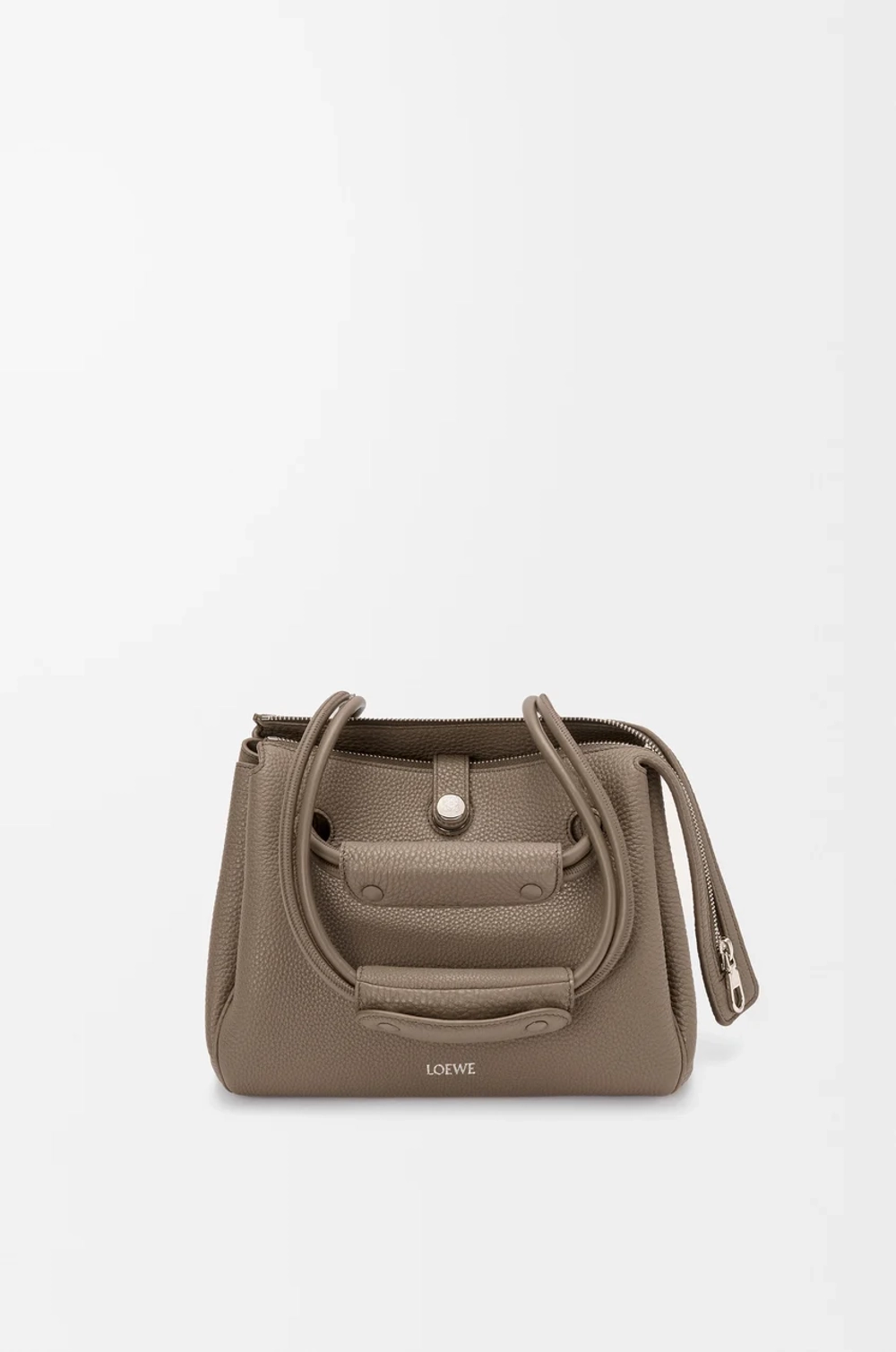 Loewe Маленькая сумка Madrid из мягкой зернистой телячьей кожи, серо-коричневый