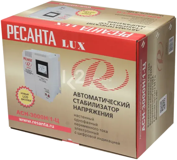 Стабилизатор напряжения Ресанта АСН-3000Н/1-Ц LUX