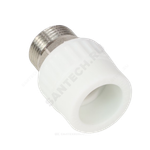 Муфта PP-R комбинированная белая Дн 75х2 1/2" НР под ключ VALFEX 10135075