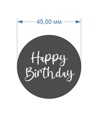 Топпер Happy Birthday №1.1