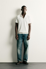ПОЛО REGULAR FIT С МОЛНИЕЙ — ZARA
