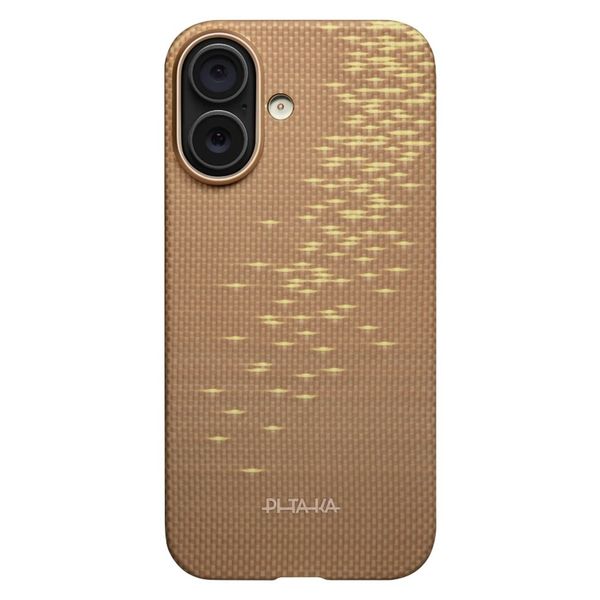 Чехол Pitaka Edge Case для iPhone 17, Золотой блик | Golden Glint
