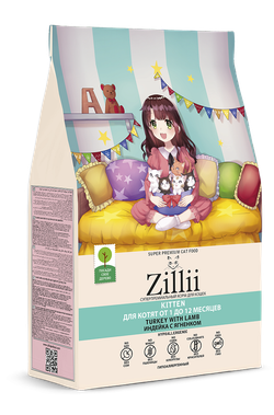 Сухой корм ZILLII для котят с индейкой и ягненком - 10 кг