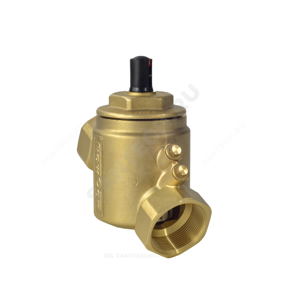 Клапан балансировочный автомат латунь R206A Ду 25 G1" A Ру25 ВР 0.5364 - 5.832 м3/ч без ниппелей Giacomini R206AY015