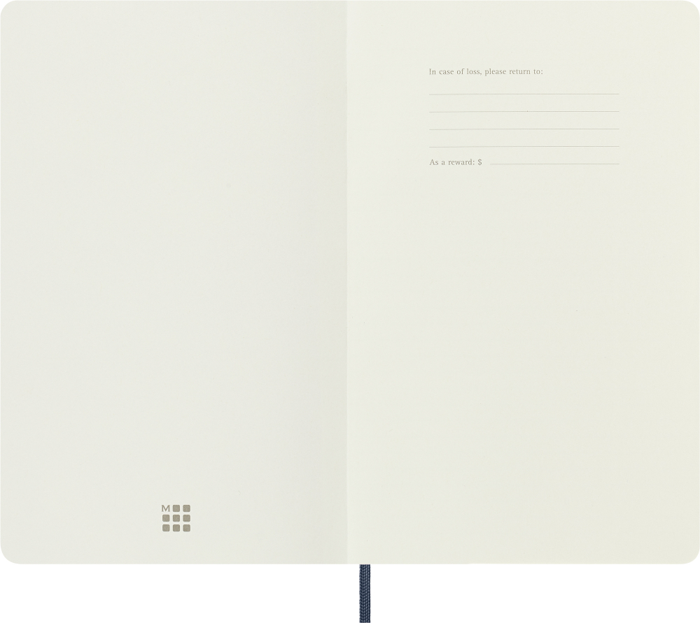 Блокнот Moleskine Classic Soft DOUBLE (NB313SB20) 13х21см линейка/нелинованный мягкая обложка синий