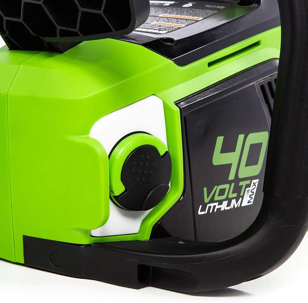 Аккумуляторная цепная пила Greenworks GD40CS15K6, 40v, 35 см, АКБ 5 А·ч и ЗУ