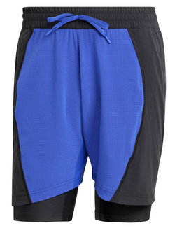 Мужские теннисные шорты Adidas Shorts and Inner Tights Set - разноцветный