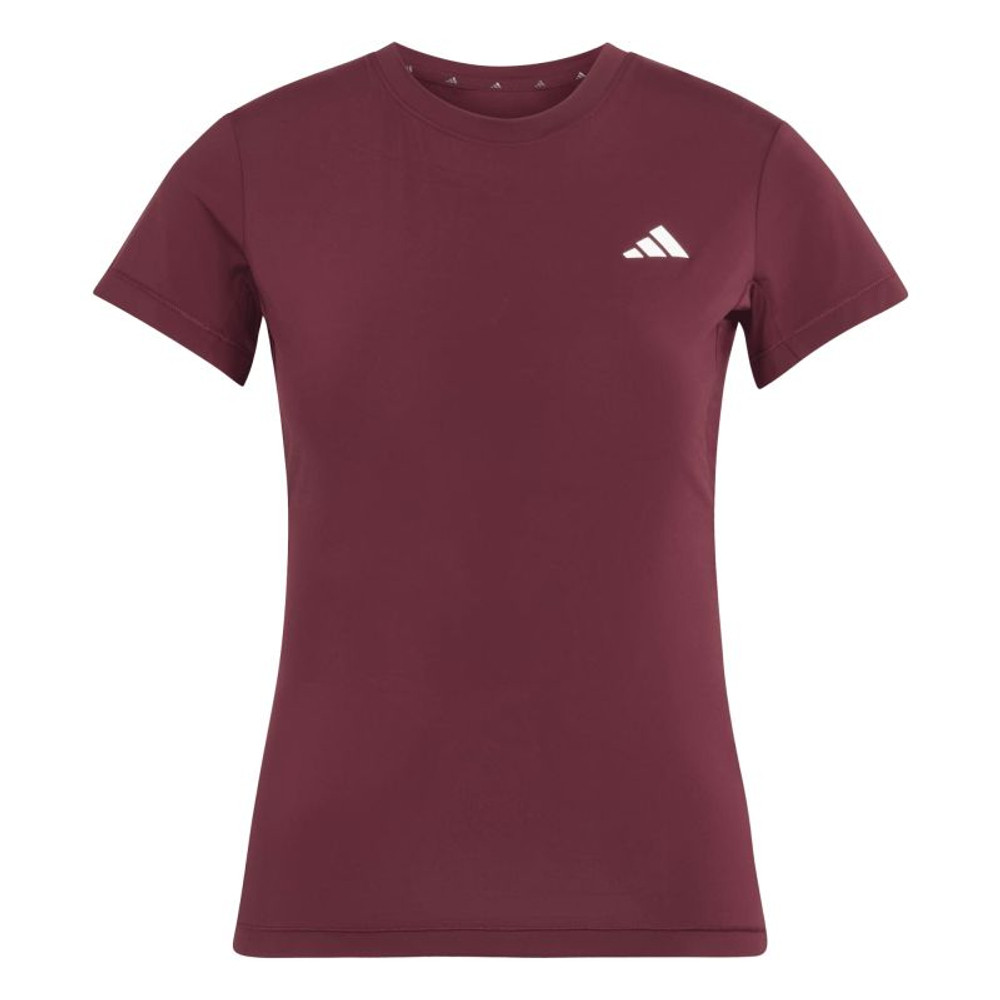 Damski T-shirt Adidas Primelift Essentials Contour - maroon