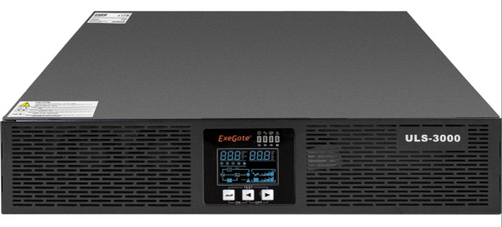 Источник бесперебойного питания Exegate PowerExpert ULS-3000.LCD.AVR.6C13.USB.RS232.SNMP.BC.2U