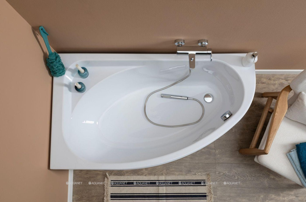 Акриловая ванна Aquanet (Акванет) Mia 140x80 L с каркасом