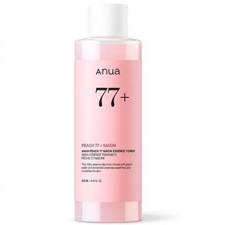 Тонер-эссенция с персиком для гладкой и сияющей кожи Anua Peach 77 Niacin Essence Toner, 250мл