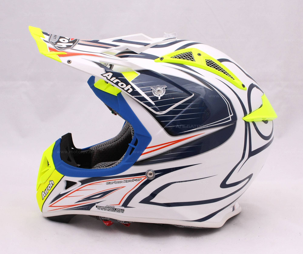 Шлем кроссовый Airoh AVIATOR 2.1 LINEAR BI-COLOR