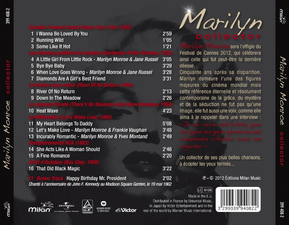 Marilyn Monroe / Collector (CD)