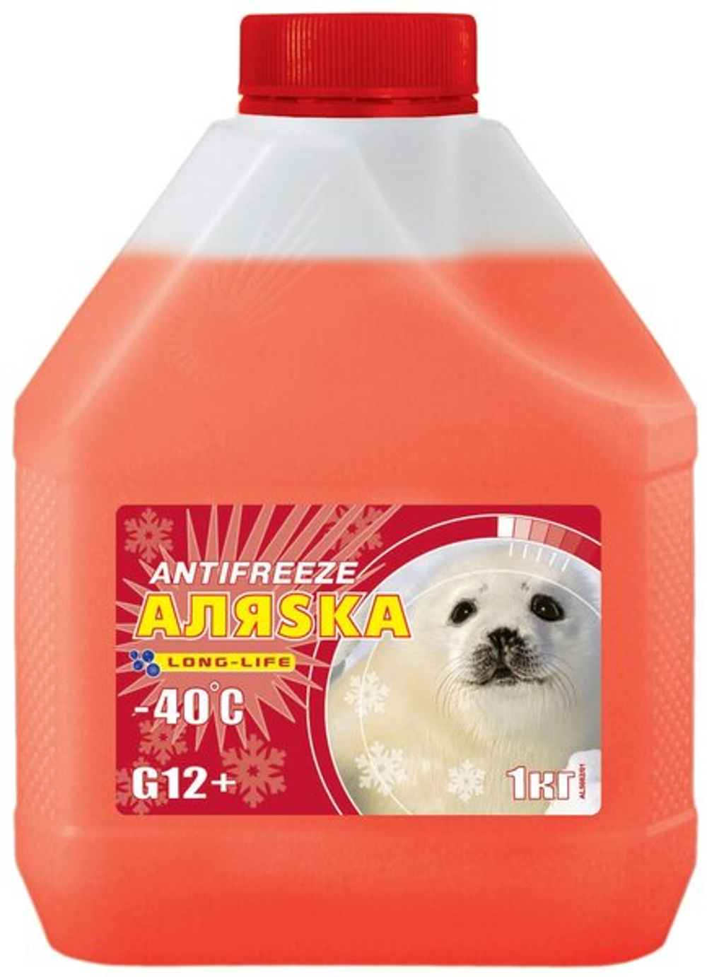 Антифриз Аляска Long Life G12+ готовый -40C красный 1 кг 5082