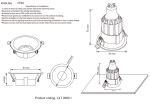 Светильник встраиваемый Crystal Lux CLT 006C1 BL 1400/168