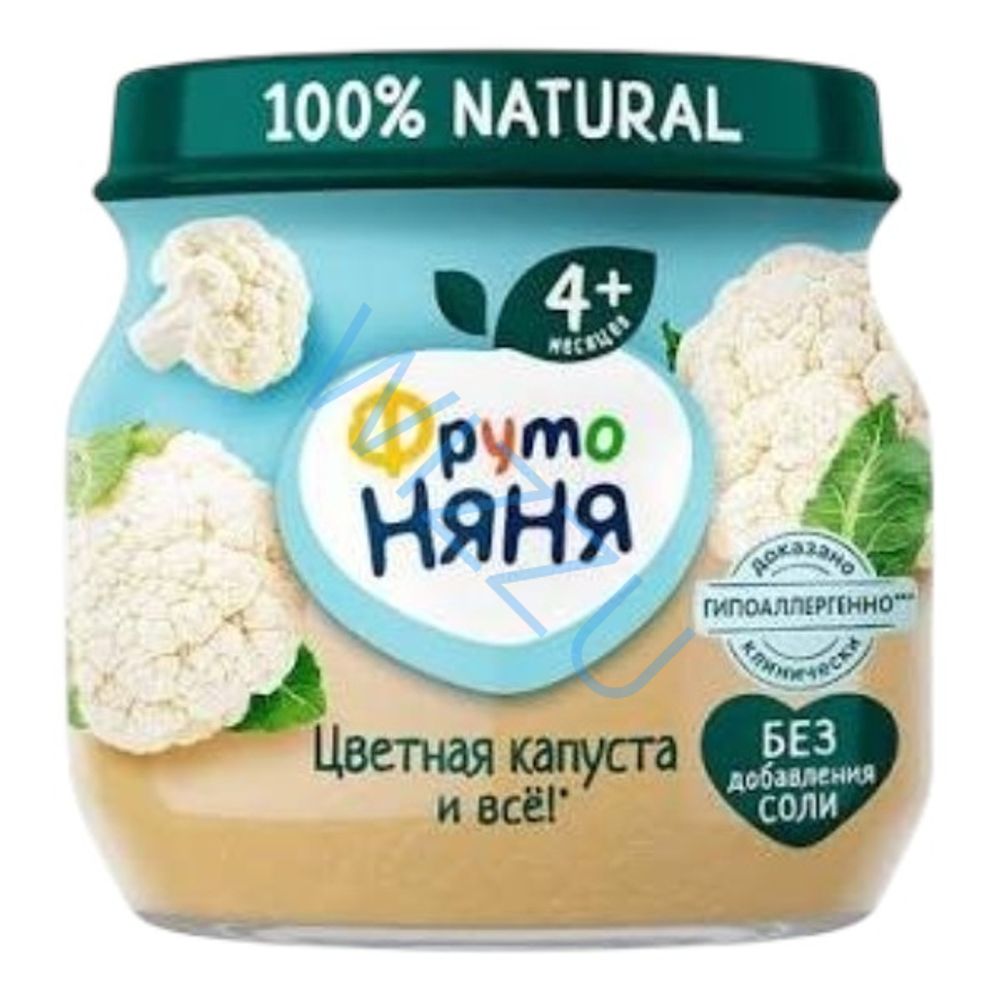 Пюре овощное ФрутоНяня цветная капуста, 80 г