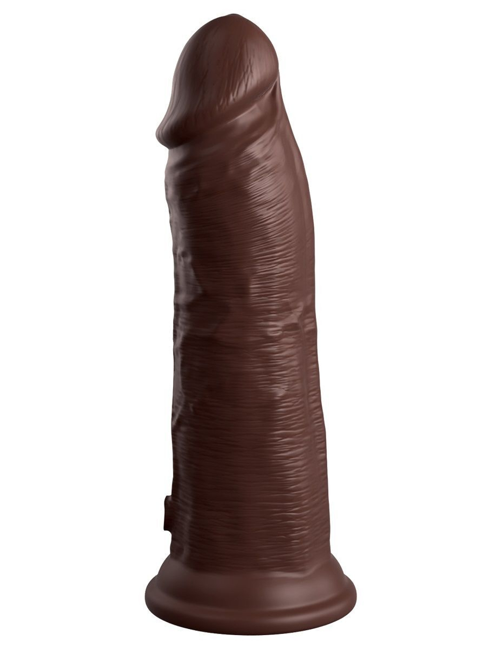Коричневый фаллоимитатор 8  Silicone Dual Density Cock - 22,8 см.