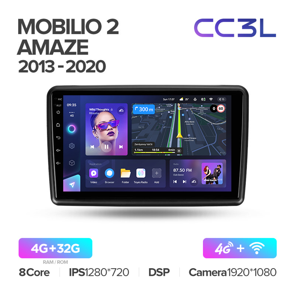 Teyes CC3L 9"для Honda Mobilio 2, Amaze 2013-2020