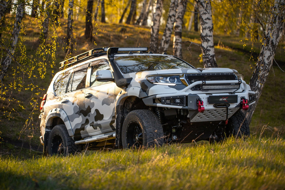 Бампер силовой передний BMS ALFA для Тойота Прадо 150 2018-2023