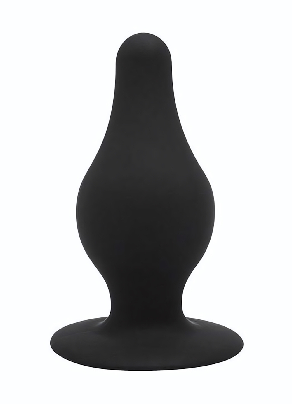 Черный анальный стимулятор DUAL DENSITY PLEASURE PLUG M - 9,3 см. (Цвет: черный)