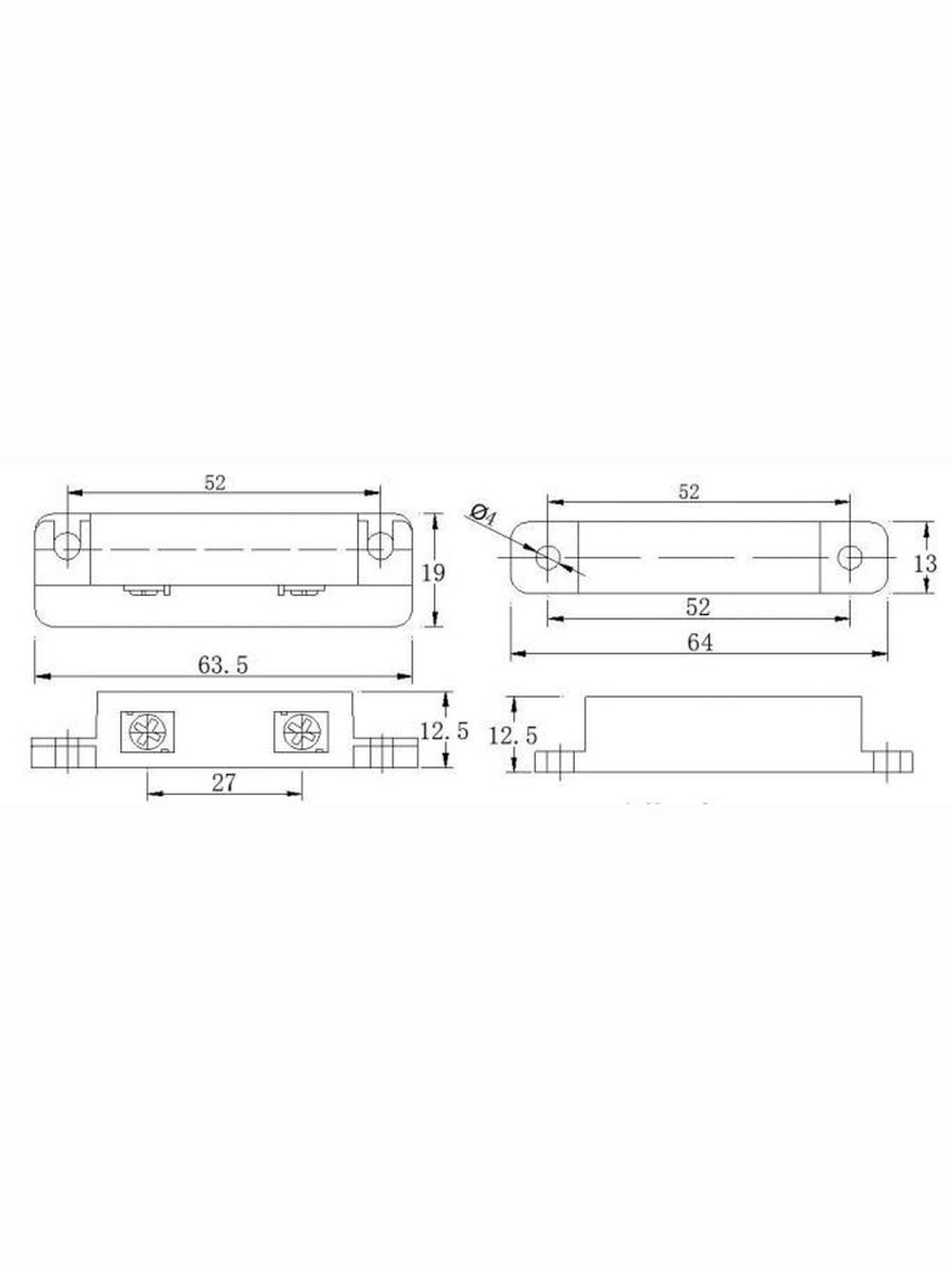 ST-DM121NC-WT Извещатель магнитоконтактный