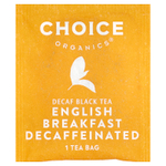 Choice Organics, черный чай, «английский завтрак», без кофеина, 16 чайных пакетиков, 32 г (1,12 унции)