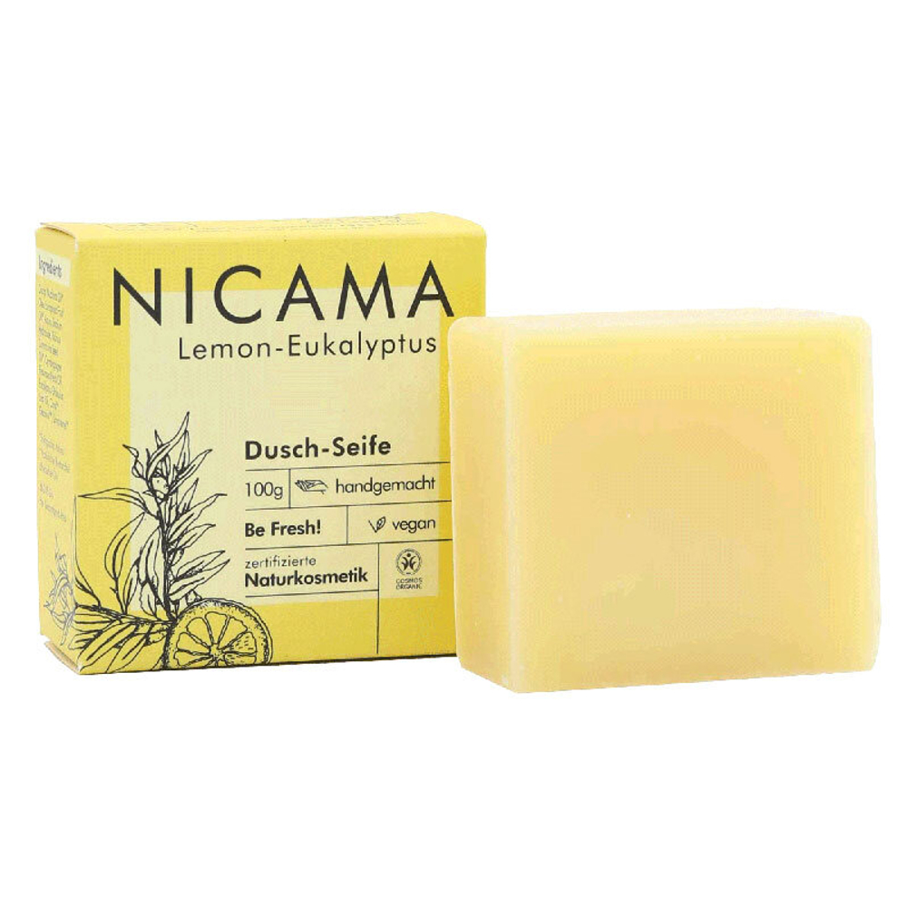 Мыло для душа лимон-эвкалипт NICAMA, 100 гр