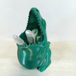 Подставка для карандашей голодный Динозаврик, зеленый, 3D печать