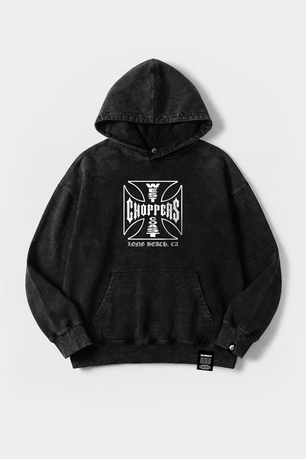 Худи SHMOT "WC CHOPPERS" GARMENT DYE Черный