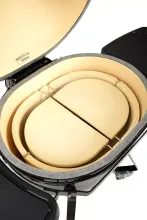 Керамический угольный гриль Primo Oval XL 400 All-in-one, 47x64 см, с ножками и столиками