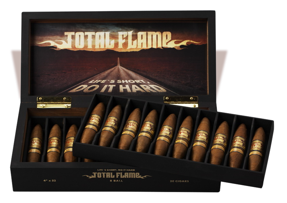 Total Flame Dark Line 8 Ball